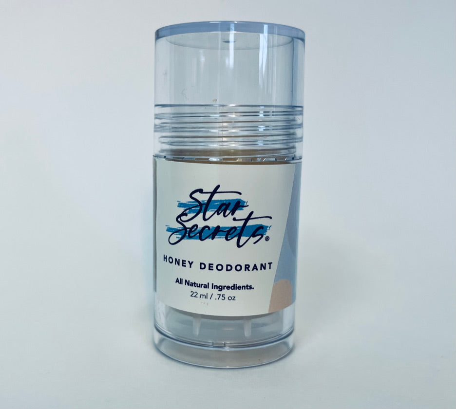 Star Secrets Honey Deodorant 1oz - All Natural Ingredients