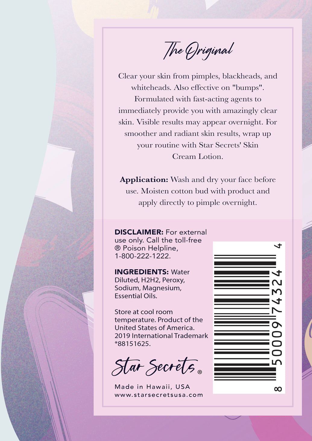 STAR SECRETS RID that Zit 2 oz = All Natural Ingredients