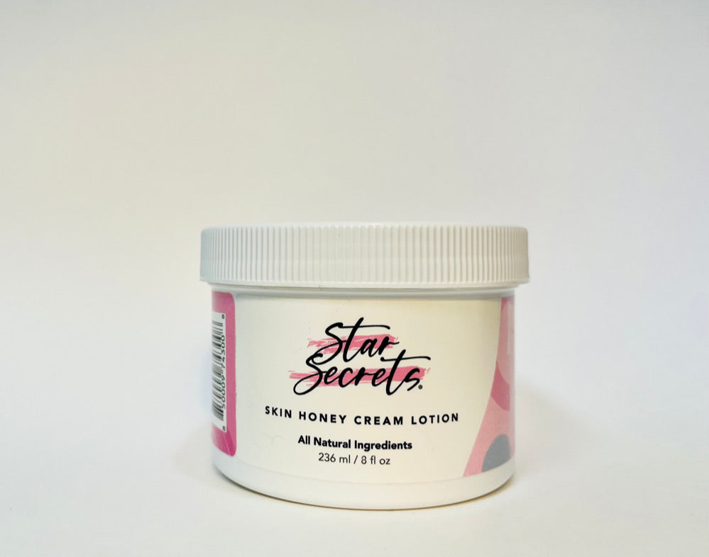 STAR SECRETS Skin Honey Cream Lotion 8 oz - All Natural Ingredients