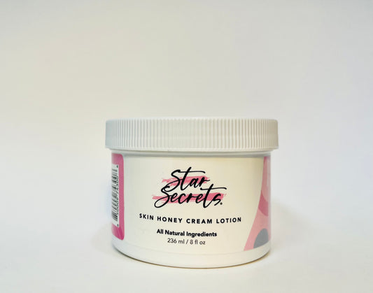 STAR SECRETS Skin Honey Cream Lotion 8 oz - All Natural Ingredients