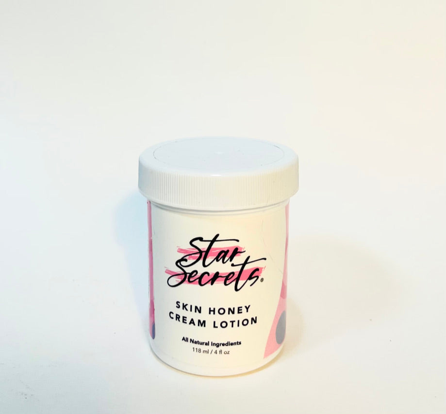 STAR SECRETS Skin Honey Cream Lotion 4 oz - All Natural Ingredients