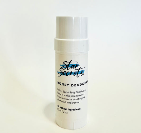 STAR SECRETS Honey Deodorant 2 oz - All Natural Ingredients