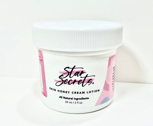 STAR SECRETS Skin Honey Cream Lotion 2 oz - All Natural Ingredients