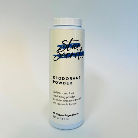 STAR SECRETS Deodorant Powder 8 oz - All Natural Ingredients