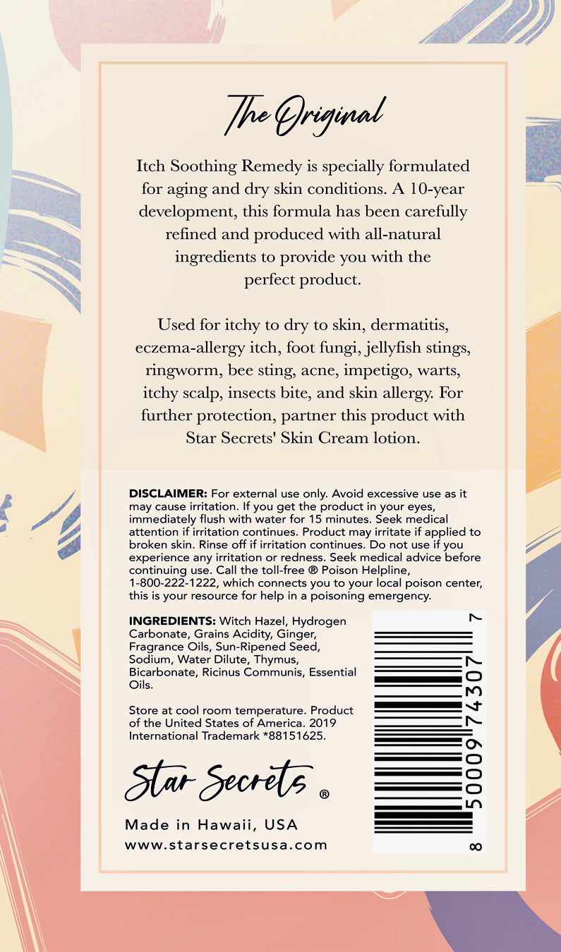STAR SECRETS Itch Soothing Remedy 2 oz - All Natural Ingredients